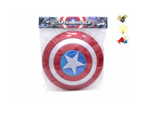 Щит Капитана Америки игрушечный с подсветкой и звуком 2137